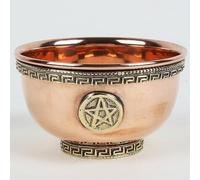 Indian Consigners Small Altar Witchcraft Serving, Offering or Smudging Bowl (Pentagram Bowl)