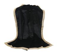 Indian Consigners Velvet Altar Cloth with Golden Border - Multipurpose Square Table Cover for Tarot Reading, Spiritual Use, Jewellery Display, Pooja Base & Home Décor Black