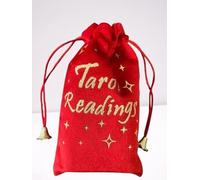 Indian Consigners Velvet TaVelvet Drawstring Bag for Tarot Cards, Jewelry, Crystals - Multipurpose Pouch for Travel, Storage & Gifts - Soft, Durable, Reusable (Red)