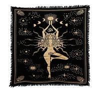 INDIAN CONSIGNERS Witchcraft Supplies Tarot Spread Alter Cloth Triple Goddess Altar,36x36 Inches (91x91 Cm)