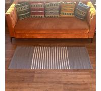 Indian Cotton Rug - 70x170cm - Grey