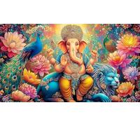 Indian-deity-statue 1000 Pieces Jigsaw Puzzles for Adults Challenging Game Jigsaw Puzzle Home Decors for The Whole for Women, Gifts for MenIndian-deity-statue38x52cm/1000pcs