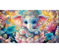 Indian-deity-statue 1000 Pieces Recycled Paper Jigsaw Puzzle Impossible Hard Difficult Educational Games for The Whole for Women, Gifts for Men 38x26cm/1000pcs