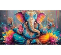 Indian-deity-statue 1000Pc Jigsaw Puzzles for Adults and Kids Age 12 Years + Impossible Hard Difficult Great Gift Idea 38x52cm/1000pcs