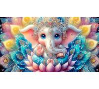 Indian-deity-statue 1000Pc Jigsaw Puzzles for Adults and Kids Age 12 Years + Impossible Hard Difficult Great Gift Idea 70x50cm/1000pcs