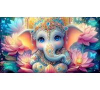 Indian-deity-statue Adult Jigsaws 1000 Piece Puzzle Game Challenging Puzzles for Wall Decoration and Gifts Great Gift Idea 38x52cm/1000pcs