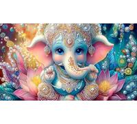 Indian-deity-statue Adult Jigsaws 1000 Pieces Challenging Puzzles Educational Game Decompression Puzzles for Adults Kids Great Gift Idea 38x52cm/1000pcs