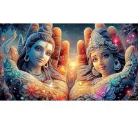 Indian-deity-statue Adult Jigsaws Puzzle 1000 Piece Fun Present & Activity for Home Educational Games Great Gift Idea for Adults Kids 38x52cm/1000pcs