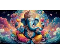 Indian-deity-statue Jigsaw Puzzle 1000 Piece Recycled Paper Great Gift Idea Challenging Puzzles for Adults and Kids Age 12 Years + 38x52cm/1000pcs