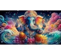 Indian-deity-statue Jigsaw Puzzle 1000Pc Recycled Paper Impossible Hard Difficult Educational Game Decompression for Adults 38x52cm/1000pcs