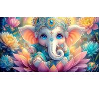 Indian-deity-statue Jigsaw Puzzles 1000 Piece Recycled Paper Impossible Hard Difficult Great Gift Idea for Adults 70x50cm/1000pcs