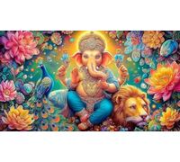 Indian-deity-statue Recycled Paper Jigsaw Puzzles 1000Pc Educational Games Fun and Challenging Family Game Great Gift Idea for Adults Kids 38x26cm/1000pcs