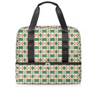 Indian Design Print Sports Duffle Bag for Women Men Kirls Boys Girls 21 L Weekend Overnight Bags Wet Seperated Tote Bag for Travel Gym Yoga