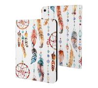 Indian Dream Catcher Crystal Feather Slim Case Compatible with iPad 10th 9th 8th 7th Generation 2022 2021 2020 2019 Protective Cover Stand