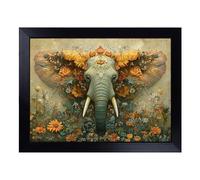 Indian Elephant | Lap Tray with Padded Cushion, Portable Surface with Bean Bag Base, Perfect Surface for Working, Crafting, TV Eating and Laptop Use