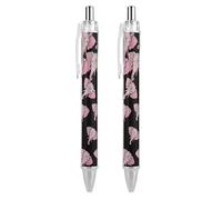 Indian Elephant Retractable Ballpoint Pens 0.5mm Fine Black Ink Smooth Writing Rollerball Pen Office Gift