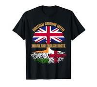 Indian English Heritage British Grown India England Roots T-Shirt
