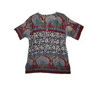 Indian Ethnic Cotton Top Tunic Blouse for Women Hippie Boho Vintage Look Shirt