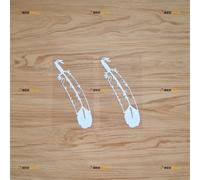 Indian Feather Sticker Decal Vinyl - 2 Pack White 12.7cm - for Car Boat Laptop Cup No Background Die-Cut
