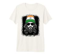 Indian Flag Beanie Man India Pride Traveler Premium T-Shirt