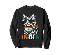 Indian Flag Funny Cat India Sweatshirt