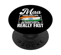 Indian Flag Hindu Gujarat Flag Desi Hindu Everything Gujarat PopSockets Adhesive PopGrip