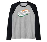 Indian Flag India Raglan Baseball Tee