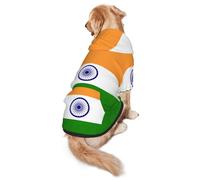 Indian Flag Print Dog Hoodie For Medium To Large Dogs, Warm, Soft, Breathable Sweatshirt, Easy To Wear Jumper For Winter And Fall, Pet Coat Pullover