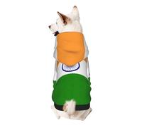 Indian Flag Print Dog Hoodie For Small Dogs, Warm, Soft, And Breathable Sweatshirt, Easy To Wear Jumper, Pet Winter Weather Coat Pullover