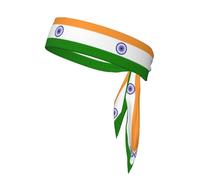 Indian Flag Print Tie Sweatband Headband Men, Ninja Headbands, Sports Head Tie, Mens Athletic Headband Hair