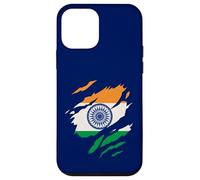 Indian Flag Vintage Ripped Patriotic Pride of India Heritage Case for iPhone 12 mini