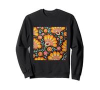 Indian Folk Art Floral Pattern Sweatshirt
