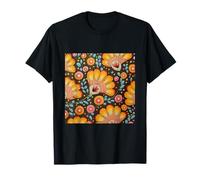 Indian Folk Art Floral Pattern T-Shirt