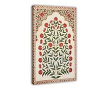 Indian Folk Floral Art Prints Indian Vintage Flower Print Painting Wall Art For Living Room Office Decor Aesthetic Wall Decor