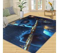 Indian Goddess Rugs for Bedroom, Star Girl Rug, Dream Girl Area Rug, Home Decor Rugs for Living Room, Non-Slip Machine Washable Carpet - 100x150 cm