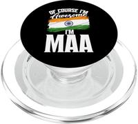 Indian Gujarat Flag Hindu Desi Hindu Awesome Gujarat PopSockets PopGrip for MagSafe