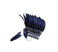 Indian Headdress Chief Feather Hat Headpiece Native American Artificial Feather Material Suitable for Men Women Themed Party Dress Up Photo Prop, blue