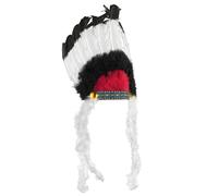 Indian headdress with feathers for adults