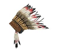Indian Headdress with Feathers for Theatrical Performances And Carnivals