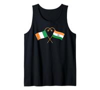 Indian Heritage India Ireland Flag Indian Flag Tank Top