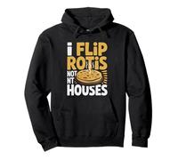 Indian Home Cook Tawa Roti Flip Illustration Maker Art Pullover Hoodie