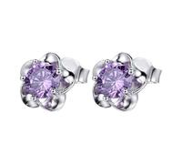Indian Hoop Earrings Women's Stud Earrings Silver Copper Women's Earrings Flower With Cubic Zirconia Women's Earrings ene Costume Earrings For, one size, Resin, No Gemstone