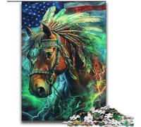 Indian Horse Jigsaws 2000 Pieces for Teenagers, Challenging Game And Family Play Educational Game for Birthday, Chrismas (70x100cm)