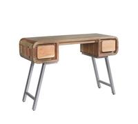 Indian Hub Aspen Desk/Console - Metal/Wood - L45 x W120 x H75 cm in Brown Indian Hub Brown