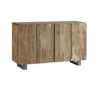 Indian Hub Baltic Live Edge Large Sideboard - Metal/Acacia Solid Wood - L45 x W150 x H90 cm in Brown Indian Hub Brown