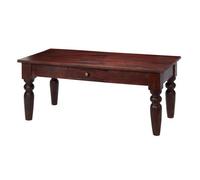 Indian Hub Jaipur Dark Mango Coffee Table - Solid Mango Wood - L55 x W45 x H110 cm in Brown Indian Hub Brown