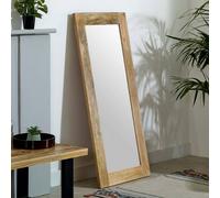 Indian Hub Surrey Framed Mirror Extra Long - Solid Mango Wood in Brown Indian Hub Brown