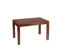 Indian Hub Toko Dark Mango Small Dining Table - Solid Mango Wood - L80 x W120 x H76 cm in Brown Indian Hub Brown