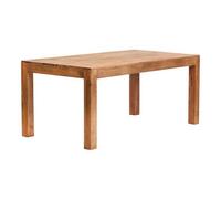 Indian Hub Toko Light Mango Large Dining Table - L90 x W180 x H76 cm in Brown Indian Hub Brown