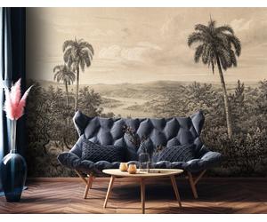 Indian Jungle wallpaper for living room 10x7 ft bedroom forest palms lounge wall